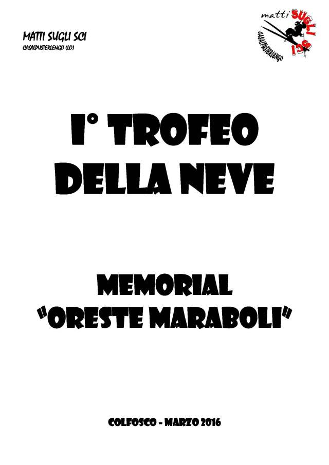 1 Locandina Trofeo 2016